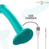 katie vibrateur avec ventouse 10 vibrations télécommande bleue