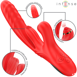 rosalia vibrateur multifonction 3 en 1 rouge