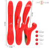 rosalia vibrateur multifonction 3 en 1 rouge