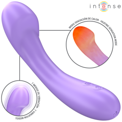 becky vibrateur 19 cm chauffant 7 vibrations violet