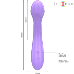 becky vibrateur 19 cm chauffant 7 vibrations violet