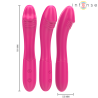 belinda vibrateur 19 cm flexible 10 vibrations rose