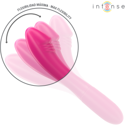 belinda vibrateur 19 cm flexible 10 vibrations rose