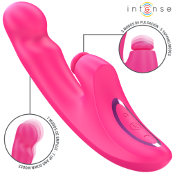 emi vibrateur 13,5 cm multifonction 3 en 1 10 vibrations rose