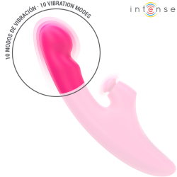emi vibrateur 13,5 cm multifonction 3 en 1 10 vibrations rose