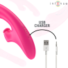 emi vibrateur 13,5 cm multifonction 3 en 1 10 vibrations rose
