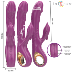 halle vibrateur multifonction avec langue stimulante dauphin violet