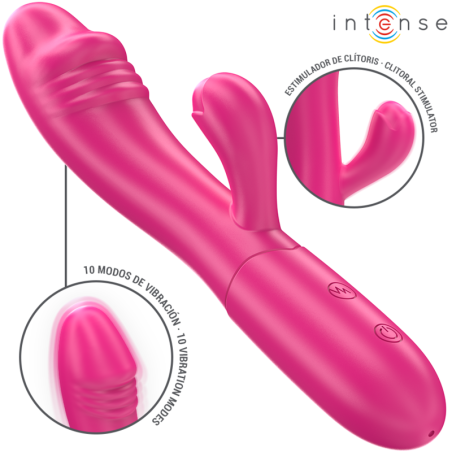 ivy vibrateur flexible 10 vibrations avec langue stimulante rose