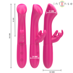 julieta vibrateur rabbit 18,6 cm 10 vibrations rose