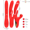karol vibrateur multifonction poussée & stimulation & ondes stimulantes rouge