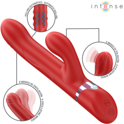 lele vibrateur multifonction rotatif & oscillant & stimulant rouge