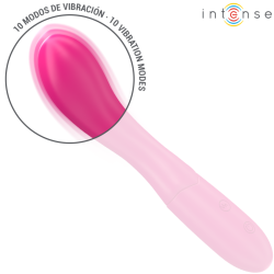 lisette vibrateur 19 cm souple 10 vibrations rose
