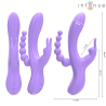 miko triple vibrateur lapin & stimulateur & anal 7 vibrations violet