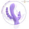 miko triple vibrateur lapin & stimulateur & anal 7 vibrations violet