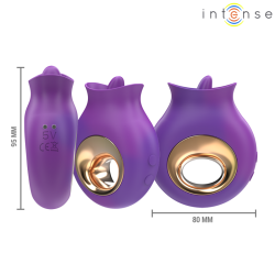 tuli stimulateur clitoris 9 vibrations & 9 oscillations violet