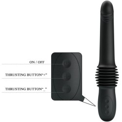 vibrateur pazuzu 3 modes de poussée noir