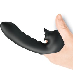 hobgoblin boîte à doigts vibrants 12 vibrations + stimulateur de clitoris noir