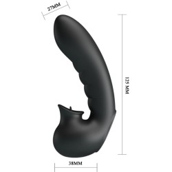 hobgoblin boîte à doigts vibrants 12 vibrations + stimulateur de clitoris noir