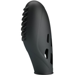 vibrateur doigt en silicone gilo noir