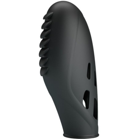 vibrateur doigt en silicone gilo noir
