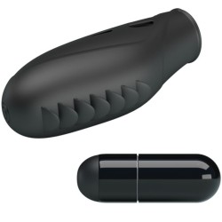 vibrateur doigt en silicone gilo noir