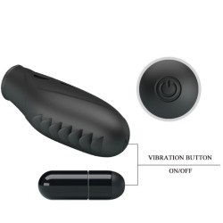 vibrateur doigt en silicone gilo noir
