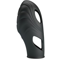 vibrateur de doigt en silicone lich noir