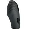 vibrateur de doigt en silicone lich noir