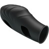 vibrateur de doigt en silicone lich noir