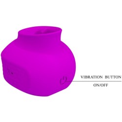 stimulateur de clitoris estelle tongue 12 vibrations violet