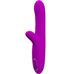 vibrateur multifonction angelique + stimulateur de clitoris violet