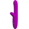 vibrateur multifonction angelique + stimulateur de clitoris violet
