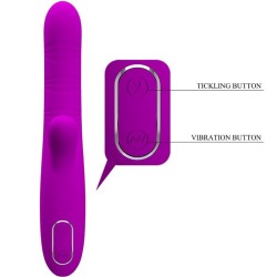 vibrateur multifonction angelique + stimulateur de clitoris violet