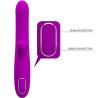 vibrateur multifonction angelique + stimulateur de clitoris violet