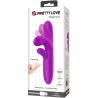 vibrateur multifonction angelique + stimulateur de clitoris violet