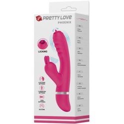 vibrateur lapin multifonction phoenix rose
