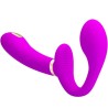 thunderbird double vibrateur strap-on avec télécommande violet