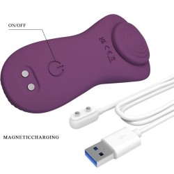 mane lay on masseur de clitoris 10 vibrations télécommande violet