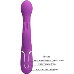 vibrateur lapin multifonction 3 en 1 dejon violet