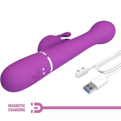 vibrateur lapin multifonction 3 en 1 dejon violet