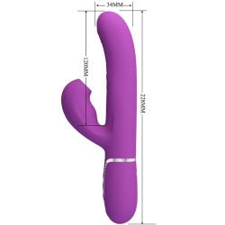 vibrateur lapin multifonction 3 en 1 perlita violet