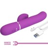 vibrateur lapin multifonction 3 en 1 perlita violet