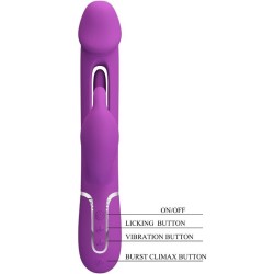 kampas vibrateur lapin multifonction 3 en 1 violet