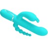 cammy 4 en 1 vibrateur multifonction tripple rabbit bleu