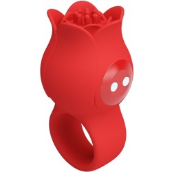 vibrateur de doigt en forme de jae rose 10 vibrations rouge