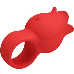 vibrateur de doigt en forme de jae rose 10 vibrations rouge