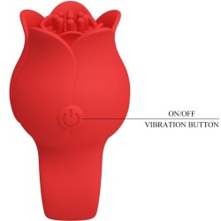 vibrateur de doigt en forme de jae rose 10 vibrations rouge