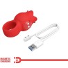 vibrateur de doigt en forme de jae rose 10 vibrations rouge