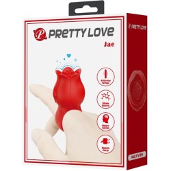 vibrateur de doigt en forme de jae rose 10 vibrations rouge