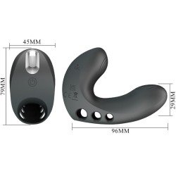 vibrateur doigt camelia 7 vibrations noir